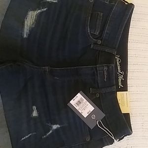 2for15💲Nwt highwaist distressed shorts dark wash